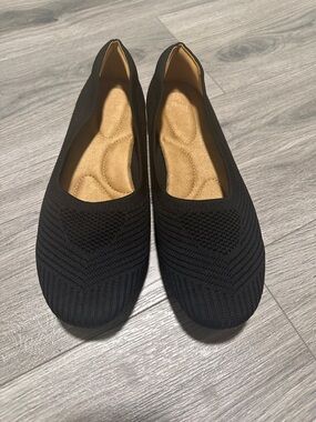 Everyday Knit Slip-On Ballet Flat - Black